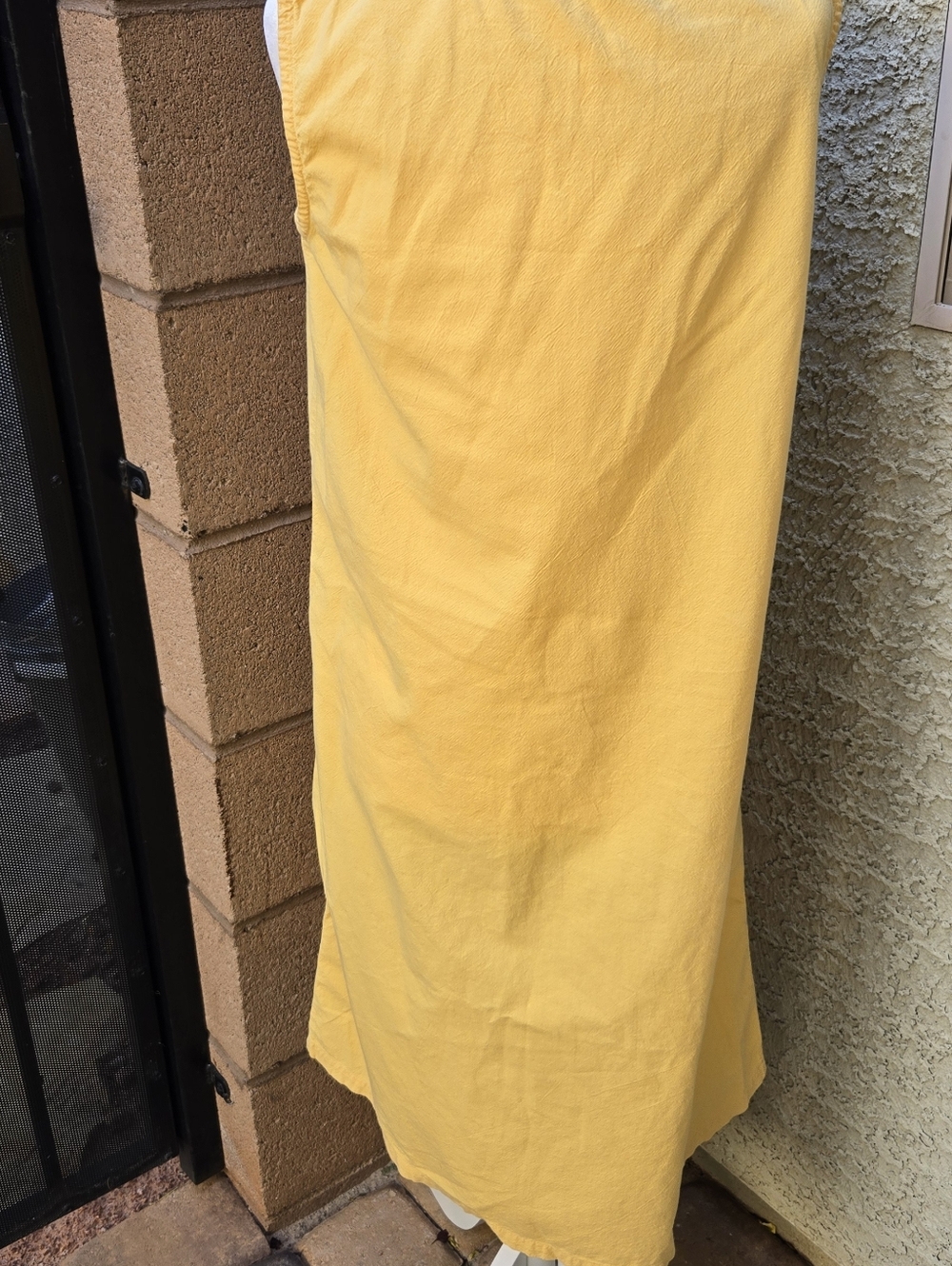 Vintage Hikosen Cara Yellow Womens Sleeveless Dress with Cat Applique - Picture 9 of 12